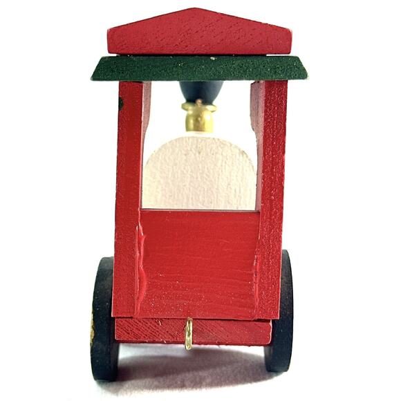 Vintage Christmas Wooden Locomotive Train Car - Picture 5 of 8